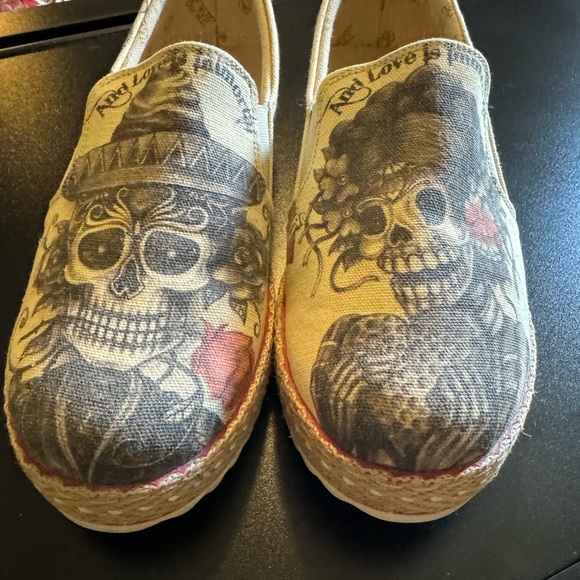 Goby Day Of The Dead Graphic Espadrilles - Picture 2 of 6
